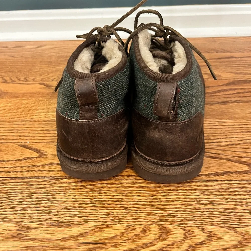 GUC UGG Neumel Woolrich Donegal Leather Sheepwool Chukka Boots